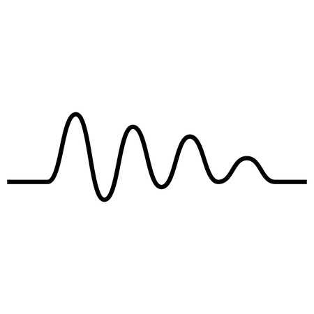 Cardiogram icon on a white background vector illustrationのイラスト素材