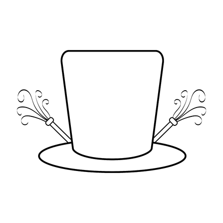 Birthday hat icon on white background illustration.のイラスト素材