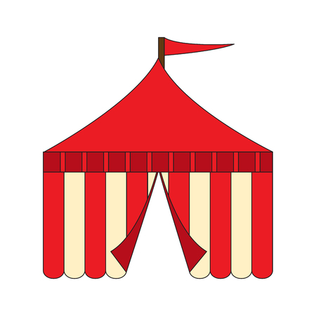 Isolated carnival tentのイラスト素材