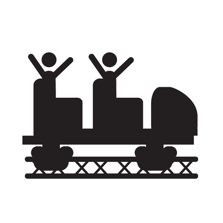 Roller coaster chair.のイラスト素材