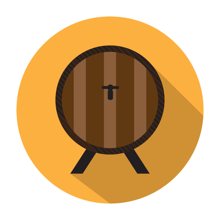 Beer barrel icon illustration.のイラスト素材