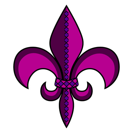 Fleur de lys icon illustration.のイラスト素材