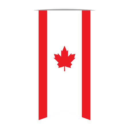 Flag of Canada illustration.のイラスト素材