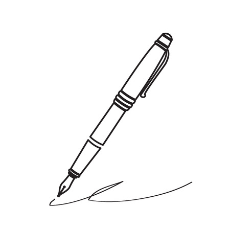 Isolated pen iconのイラスト素材