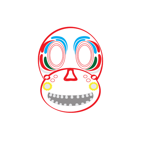 Mexican skull icon, Day of the dead, Vector illustrationのイラスト素材