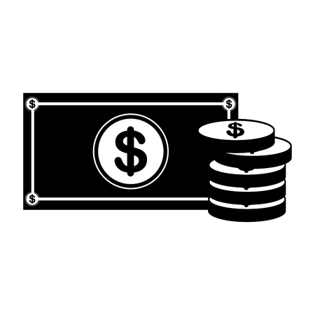 Currency bill icon image illustration on white background.のイラスト素材