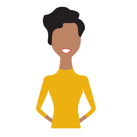 Abstract woman avatar.のイラスト素材