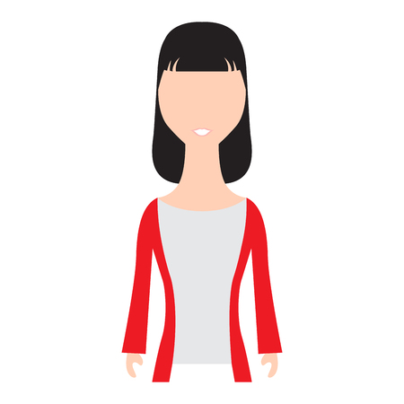 Abstract woman avatar.のイラスト素材