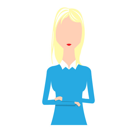 Abstract woman avatar.のイラスト素材