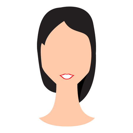 Abstract woman avatarのイラスト素材