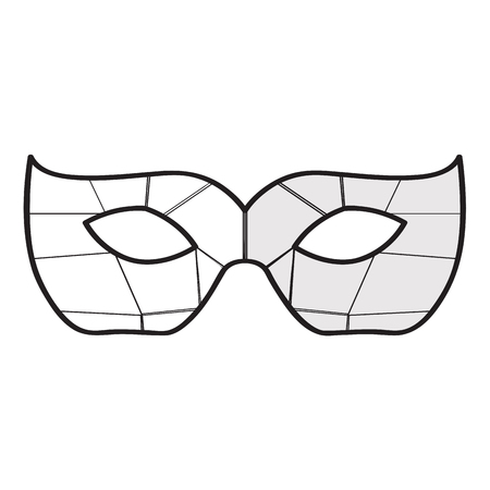 Mardi gras mask icon design illustration.のイラスト素材