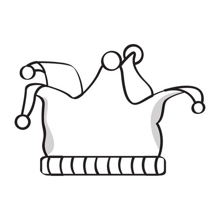 Harlequin hat iconのイラスト素材