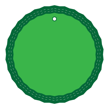 Isolated empty label illustration.のイラスト素材