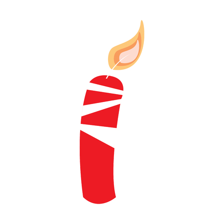 Isolated candle icon illustration.のイラスト素材