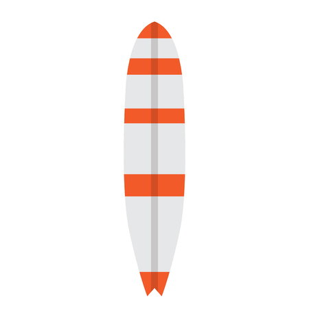 Isolated colored surfboard image. Vector illustration designのイラスト素材