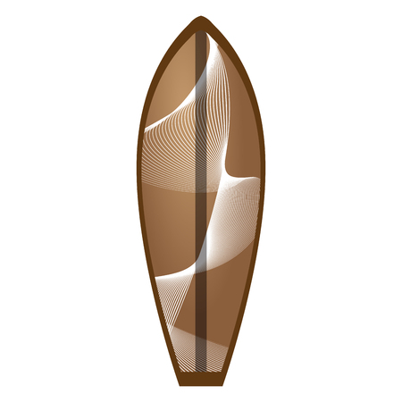 Isolated surfboard imageのイラスト素材