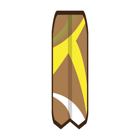 Isolated surfboard imageのイラスト素材