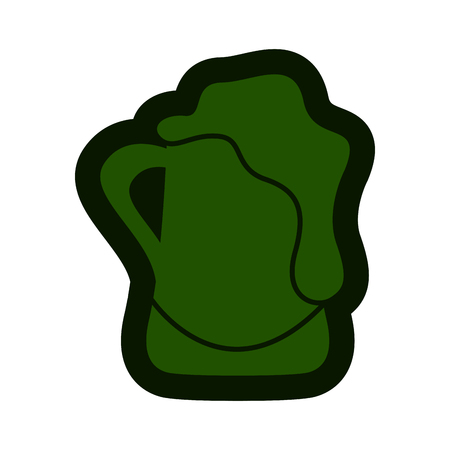 Beer mug with foam iconのイラスト素材