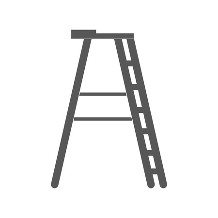 Isolated ladder silhouetteのイラスト素材