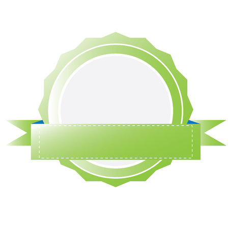 Isolated empty label with a ribbon, Vector illustration designのイラスト素材