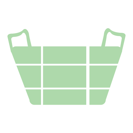 Isolated basket icon illustration.のイラスト素材