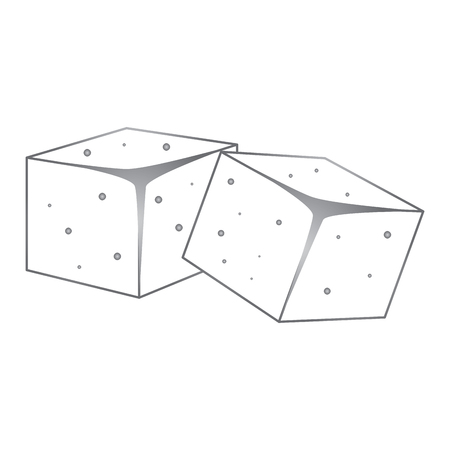 Sugar cubes icon Vector illustration.のイラスト素材