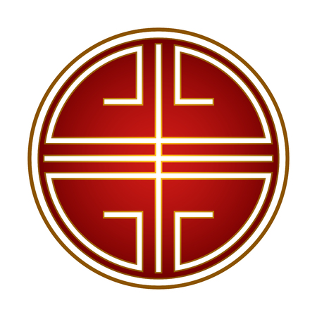 Empty traditional label. Chinese new year. Vector illustration designのイラスト素材