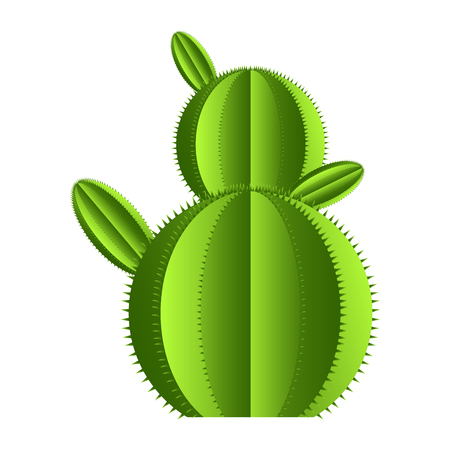 Isolated cute cactusのイラスト素材