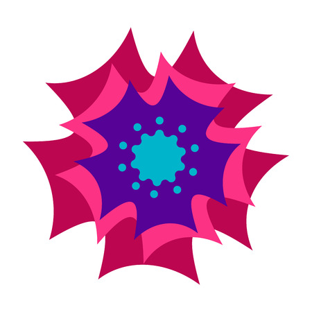 Decorative asian flowerのイラスト素材
