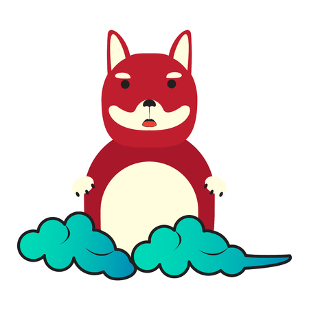 Dog character cartoonのイラスト素材