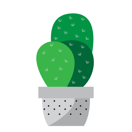 Isolated cartoon cactus icon. Vector illustration designのイラスト素材