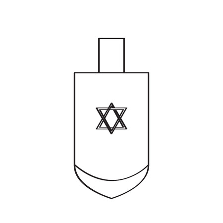 Traditional jewish dreidelのイラスト素材