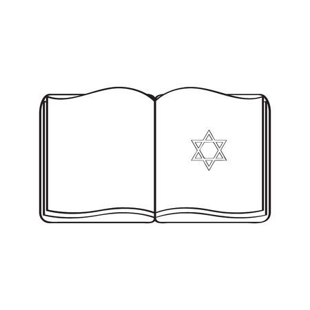 Isolated jewish bible iconのイラスト素材