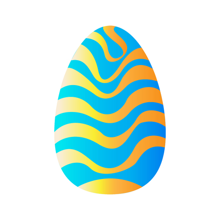 Isolated textured easter egg. Vector illustration designのイラスト素材