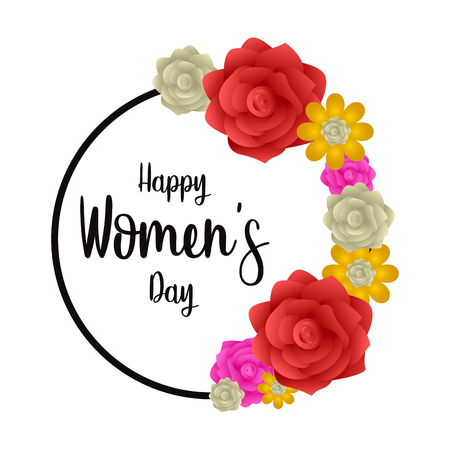 Happy women's day vectorのイラスト素材