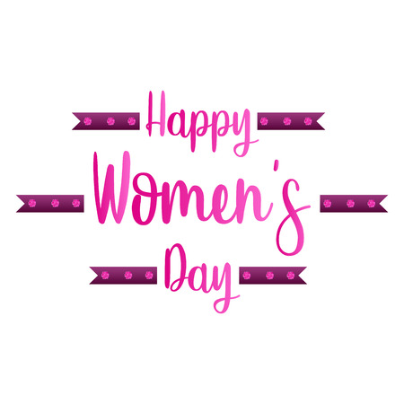 Happy women day isolated in plain background.のイラスト素材