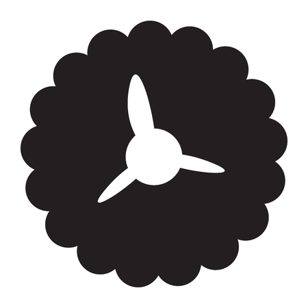 Cute sunflower icon Vector illustration.のイラスト素材