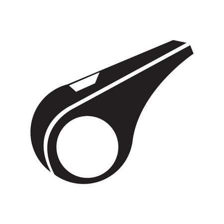 Isolated whistle toy icon on white backgroundのイラスト素材