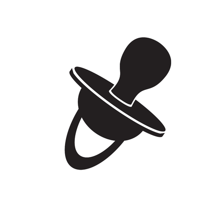 Isolated pacifier icon on white backgroundのイラスト素材