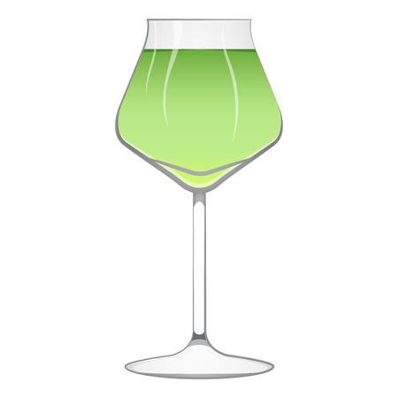 Isolated green cocktailのイラスト素材