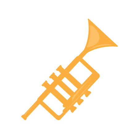 Isolated trumpet icon. Musical instrumentのイラスト素材