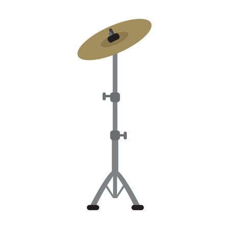 Isolated cymbal icon. Musical instrumentのイラスト素材