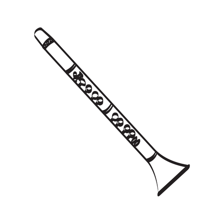 Oboe icon.のイラスト素材