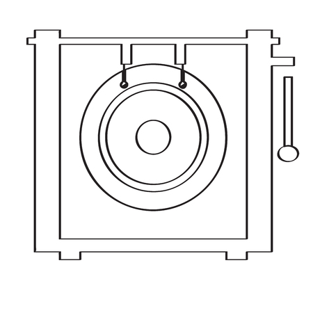 Gong icon.のイラスト素材
