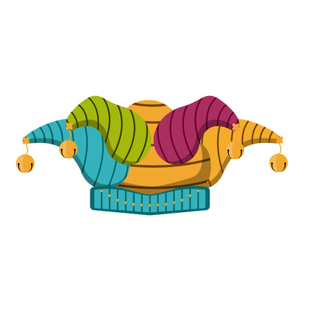 Harlequin hat, April fool day.のイラスト素材