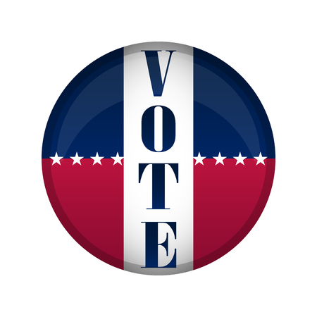 United States campaign button. Vector illustration designのイラスト素材