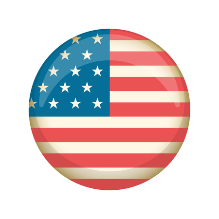 Retro United States campaign button.のイラスト素材