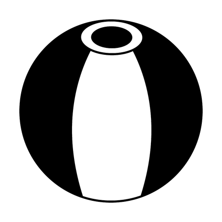 Isolated beach ball icon Vector illustration.のイラスト素材