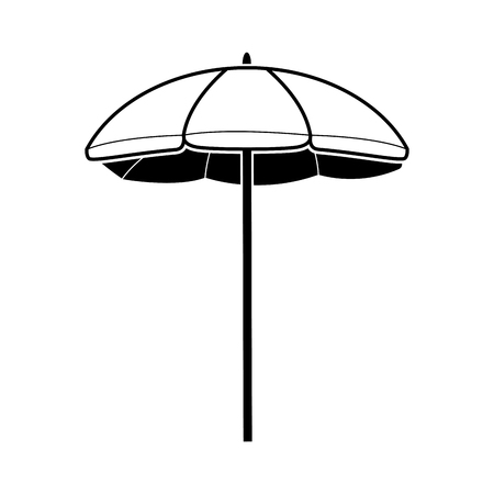 Isolated umbrella icon on white background vectorのイラスト素材