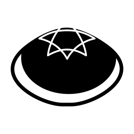 Jewish kippah iconのイラスト素材